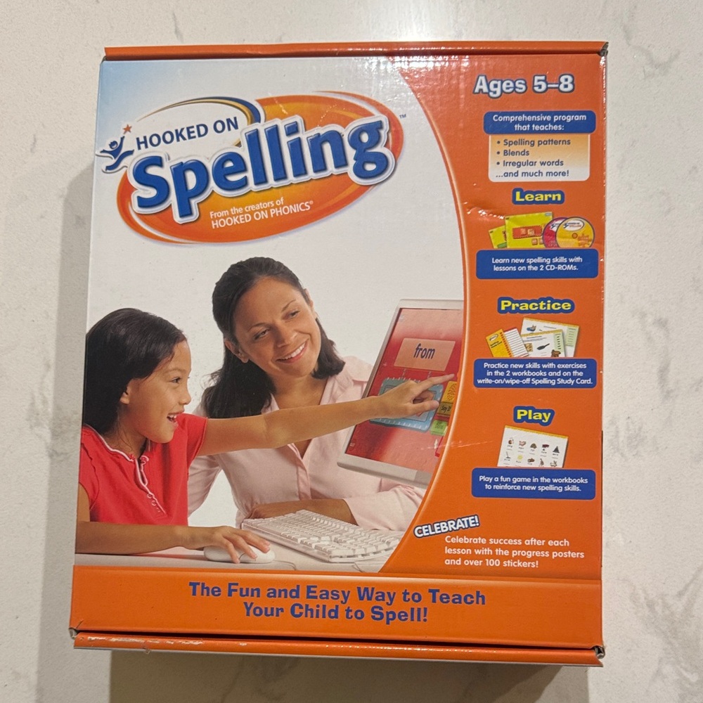 Hooked on Spelling from the creators of Hooked on Phonics - NEW NEVER OPENED